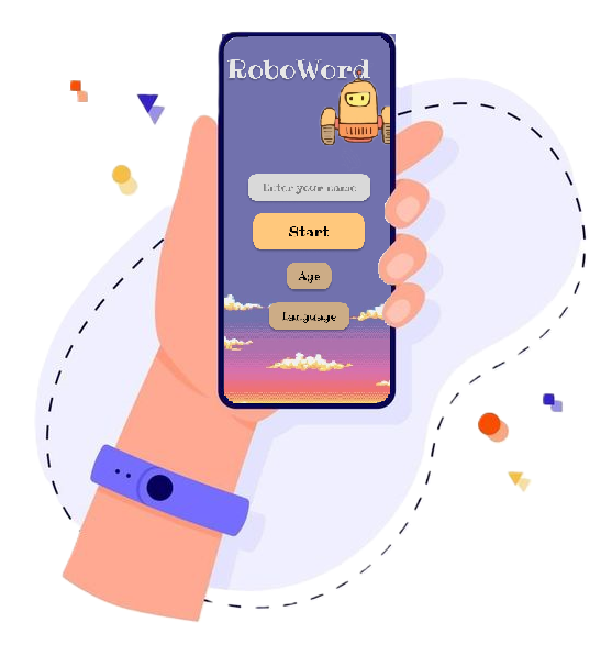 cute phone with game on the the screen